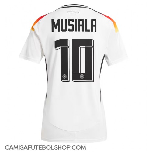 Camisa de time de futebol Alemanha Jamal Musiala #10 Replicas 1º Equipamento Europeu 2024 Manga Curta